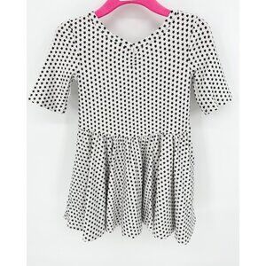 Dotdotsmile Girls Dress 12/24 Months White with Black Stars Print New With Tags